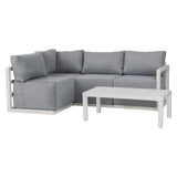 NNEDSZ Four-Seat Alfresco Harmony Set – Charcoal Grey