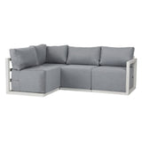 NNEDSZ Four-Seat Alfresco Harmony Set – Charcoal Grey