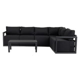 NNEDSZ Alfresco Contemporary All-Weather Lounge Set – White