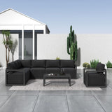 NNEDSZ Alfresco 7-Seat Garden Lounge Set – White