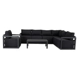 NNEDSZ Alfresco 7-Seat Garden Lounge Set – White