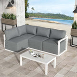 NNEDSZ Four-Seat Alfresco Harmony Set – White