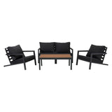 NNEDSZ Aidan Garden Furniture Set in Slate Grey — 5 pieces