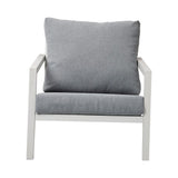 NNEDSZ Aidan Garden Furniture Set in White — 5 pieces