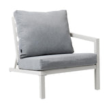 NNEDSZ Aidan Garden Furniture Set in White — 5 pieces