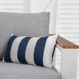 NNEDSZ Bicolour Outdoor Lumbar Cushion Pillows