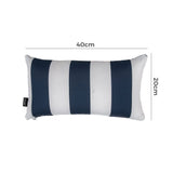 NNEDSZ Bicolour Outdoor Lumbar Cushion Pillows