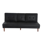 NNEDSZ 3 Seater Adjustable Sofa Bed With Cup Holder Black