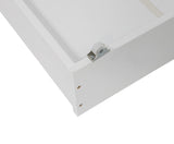 NNEDSZ 2 x Wooden Bed Frame Storage Trundle Drawers-White