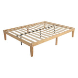 NNEDSZ Warm Wooden Natural Bed Base Frame – Double