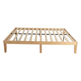NNEDSZ Warm Wooden Natural Bed Base Frame – Double