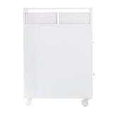 NNEDSZ Removable Bathroom Side Cabinet Toilet Caddy with Storage Drawers- White