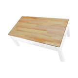 NNEDSZ Sleek Natural Wood Rectangle Coffee Table