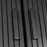 NNEDSZ Mid-Century Black Ribbed Sideboard Cabinet