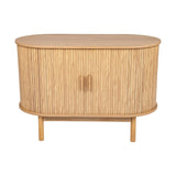 NNEDSZ Natural Wood Ribbed Sideboard Cabinet