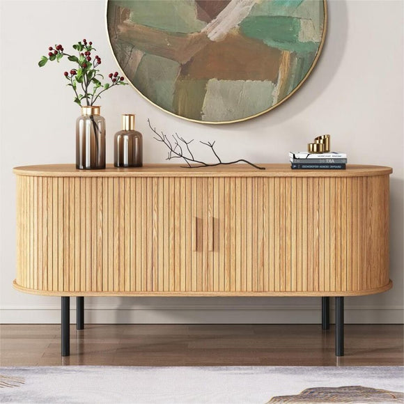 NNEDSZ Ripple Sideboard with Sliding Doors — Earthy Elegance Redefined