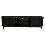 NNEDSZ 160cm Ribbed Black Entertainment Unit