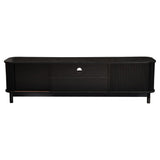 NNEDSZ 160cm Ribbed Black Entertainment Unit