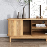 NNEDSZ 160cm Ribbed Natural Entertainment Unit