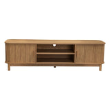 NNEDSZ 160cm Ribbed Natural Entertainment Unit