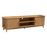 NNEDSZ 160cm Ribbed Natural Entertainment Unit