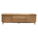 NNEDSZ 160cm Ribbed Natural Entertainment Unit