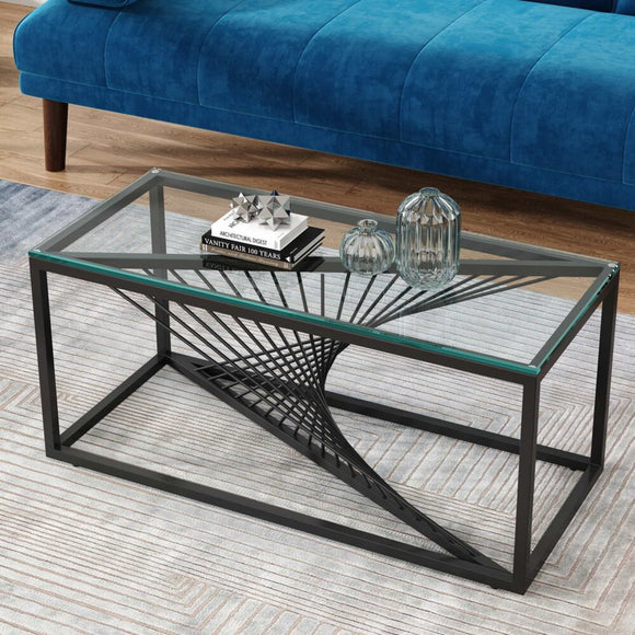 NNEDSZ Eleganza Glass Enclave Coffee Table
