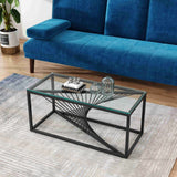 NNEDSZ Eleganza Glass Enclave Coffee Table