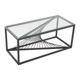 NNEDSZ Eleganza Glass Enclave Coffee Table