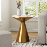 NNEDSZ Golden Halo Round Side Table