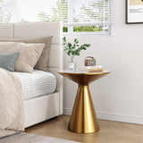 NNEDSZ Golden Halo Round Side Table