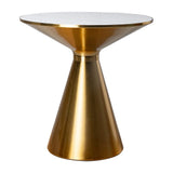 NNEDSZ Golden Halo Round Side Table
