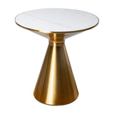 NNEDSZ Golden Halo Round Side Table