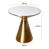NNEDSZ Golden Halo Round Side Table
