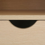 NNEDSZ 2X Bedside Table Side Storage Cabinet Nightstand Bedroom 1 Drawer 2 Shelf LARK OAK