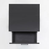 NNEDSZ 2X Bedside Table Side Storage Cabinet Nightstand Bedroom 1 Drawer 1 Shelf ELLA - BLACK