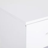 NNEDSZ 2X Bedside Tables Storage Cabinet Nightstand 1 Drawer 1 Shelf ELLA WHITE