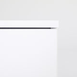 NNEDSZ 2X Bedside Tables Storage Cabinet Nightstand 1 Drawer 1 Shelf ELLA WHITE