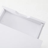 NNEDSZ Bedside Table 2 Drawer Wood Leg Storage Cabinet Nightstand SUZY WHITE