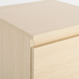 NNEDSZ Bedside Table Side Storage Cabinet Nightstand Bedroom 2 Drawer JOSS OAK