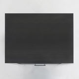 NNEDSZ Bedside Table Side Storage Cabinet Nightstand Bedroom 2 Drawer 1 Shelf ZURI BLACK