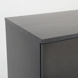 NNEDSZ Bedside Table Side Storage Cabinet Nightstand Bedroom 2 Drawer Legs ETTA BLACK