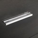 NNEDSZ Bedside Table Side Storage Cabinet Nightstand Bedroom 2 Drawer Legs ETTA BLACK