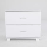 NNEDSZ Bedside Table Side Storage Cabinet Nightstand Bedroom 2 Drawer Legs ETTA WHITE