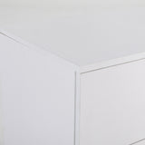 NNEDSZ Bedside Table Side Storage Cabinet Nightstand Bedroom 2 Drawer Legs ETTA WHITE