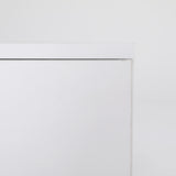 NNEDSZ Bedside Table Side Storage Cabinet Nightstand Bedroom 2 Drawer Legs ETTA WHITE