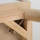 NNEDSZ Bedside Table Side Storage Cabinet Nightstand Bedroom 2 Drawer ANYA OAK