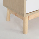 NNEDSZ 2X Bedside Table Side Storage Cabinet Nightstand Bedroom 2 Drawer ANYA OAK