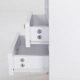 NNEDSZ 2X Bedside Table Side Storage Cabinet Nightstand Bedroom 2 Drawer ANYA - WHITE
