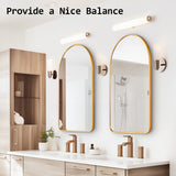 NNEDSZ Wall Arch Mirror Arc Aluminum Frame Bathroom 50x80cm GOLD